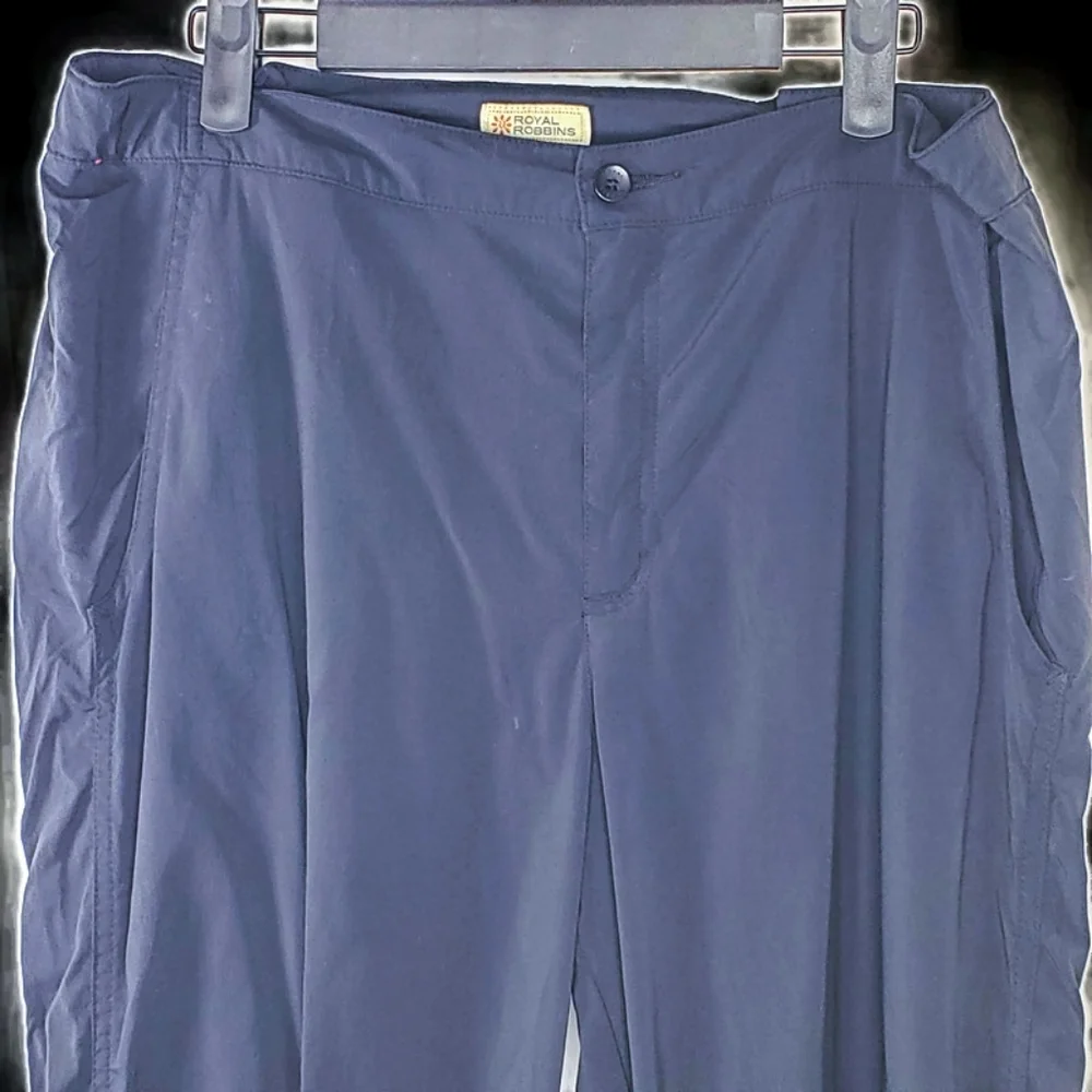 Royal Robbins Black Hiking Nylon Spandex Pants Size 14 Regular Length - Picture 2 of 9